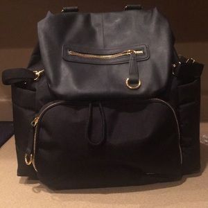 Skiphop Black Backpack Diaper Bag